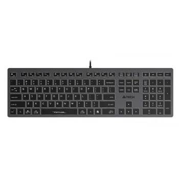 Клавиатура A4Tech Fstyler FX60 серый USB slim LED (FX60 GREY / WHITE)